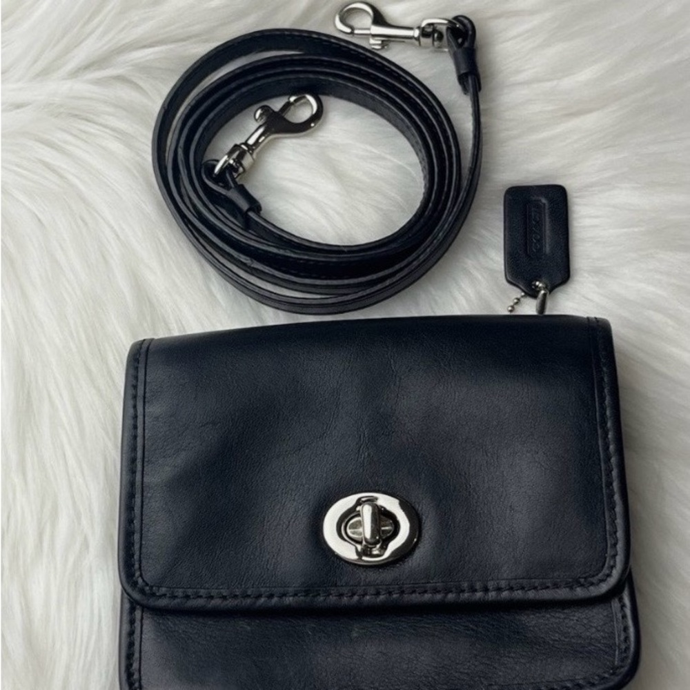 Coach Vintage Mini Legacy Black Leather Crossbody Bag